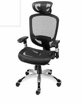 A black color chair with a white background