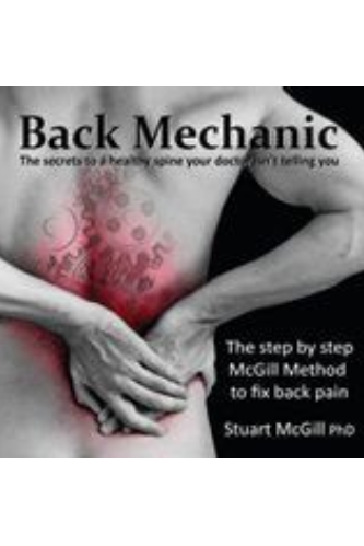 Back mechanic poster with a man holding her back image